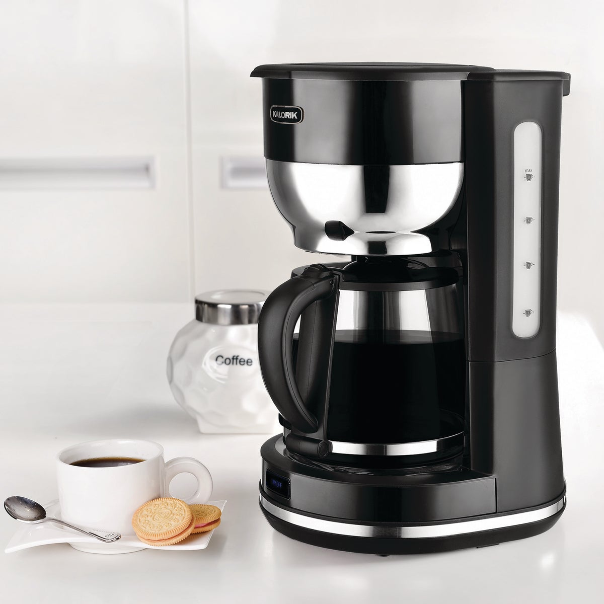 Kalorik 10 Cup Black Retro Coffee Maker
