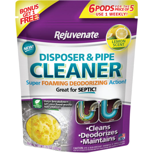 Rejuvenate Lemon Disposer & Pipe Cleaner (6-Count)