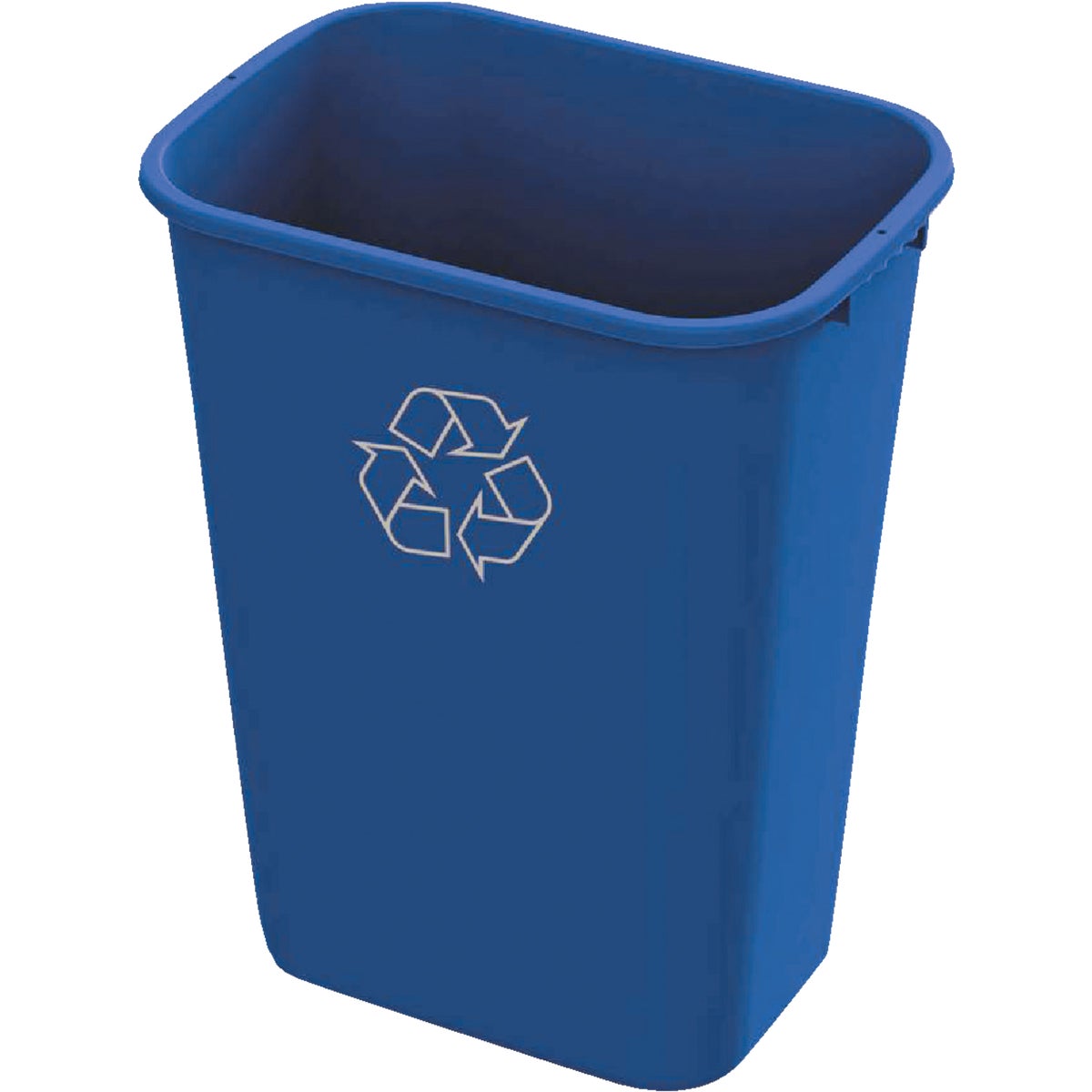 Impact 41 Qt. Blue Plastic Recycle Wastebasket