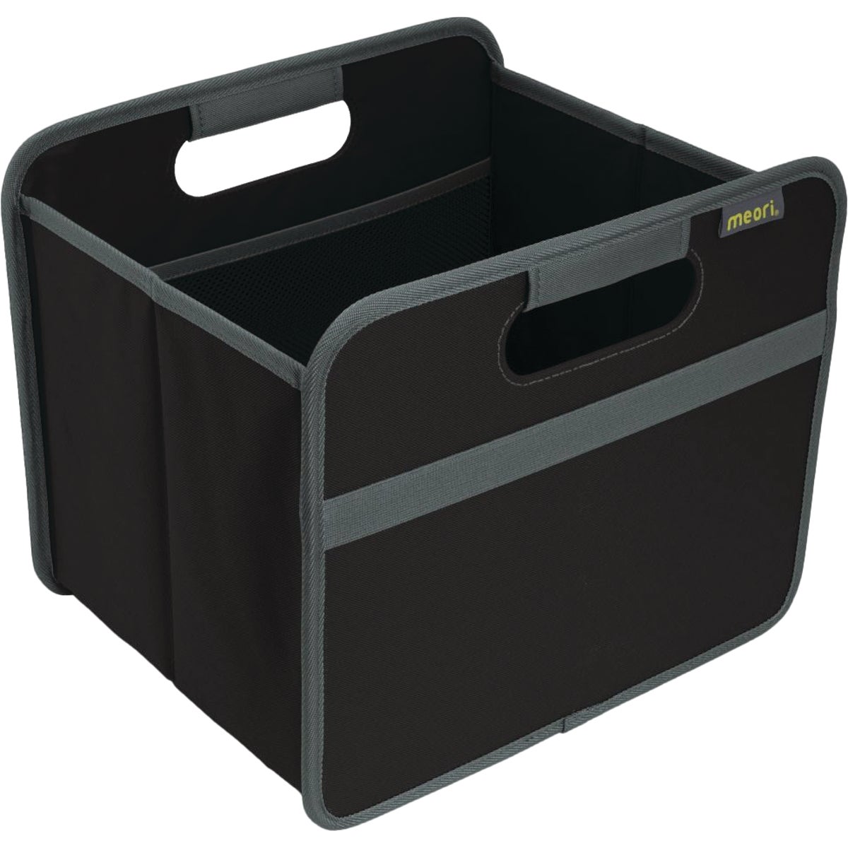 Meori 1-Compartment Lava Black Foldable Reusable Box