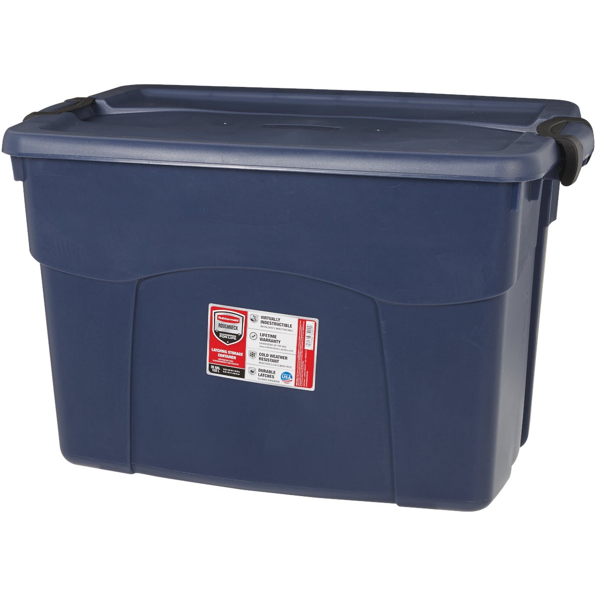 Rubbermaid Roughneck 35 Gal. Blue Latching Storage Tote