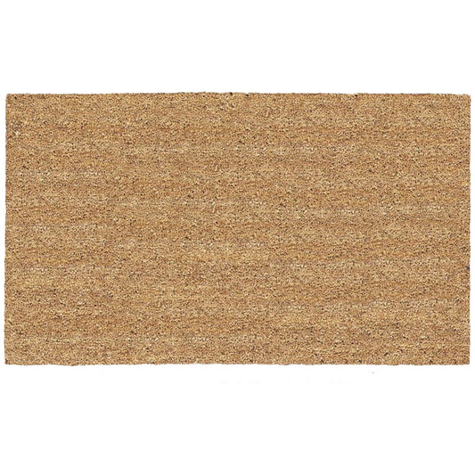 Americo Home Tan 16 In. x 27 In. Coir/Vinyl Door Mat