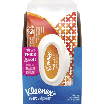 Kleenex Wet Wipes Germ Removal Disposable Wipe (20-Count)