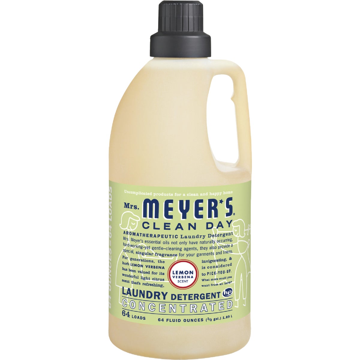 Mrs. Meyer's Clean Day 64 Oz. Lemon Concentrated Laundry Detergent