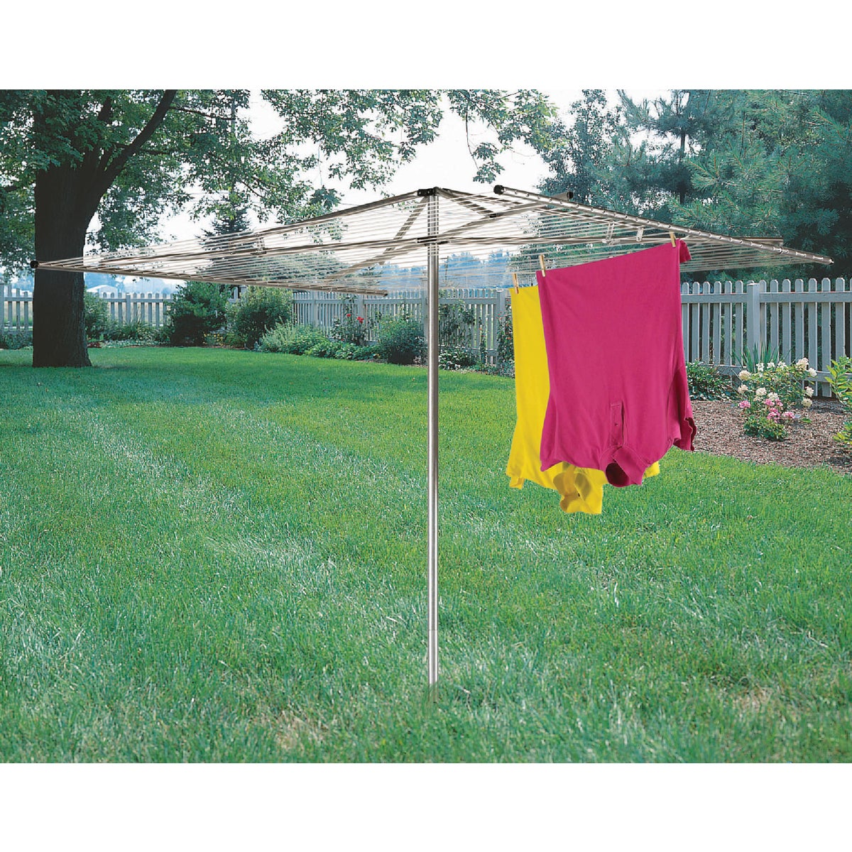 Household Essentials Sunline 72 In. x 72 In. 210 Ft. Drying Area Umbrella Style Clothes Dryer