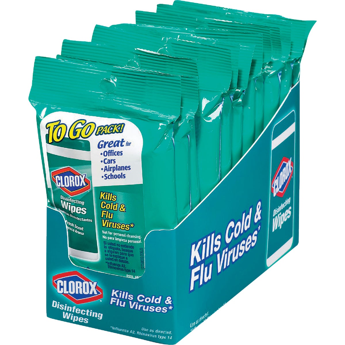 Clorox Fresh Scent Disinfecting Cleaning Wipes Pouch (9-Count)