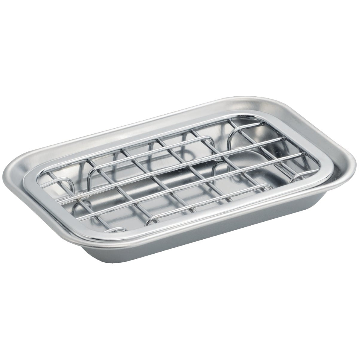 iDesign Gia 2-Piece Stainless Steel Soap Dish