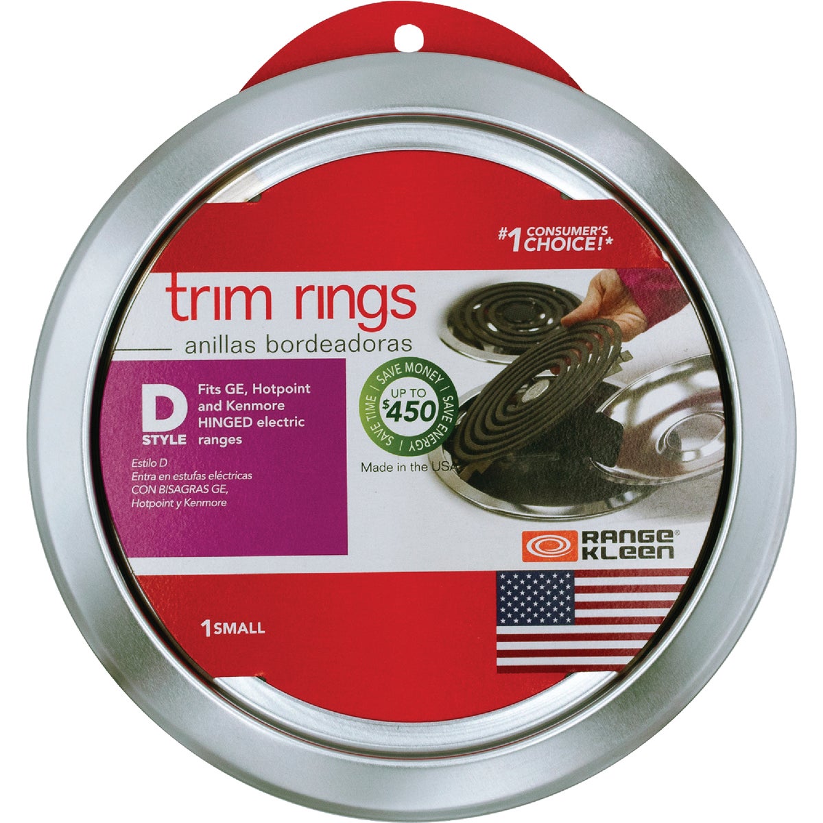 Range Kleen Style D 6" Chrome Trim Ring