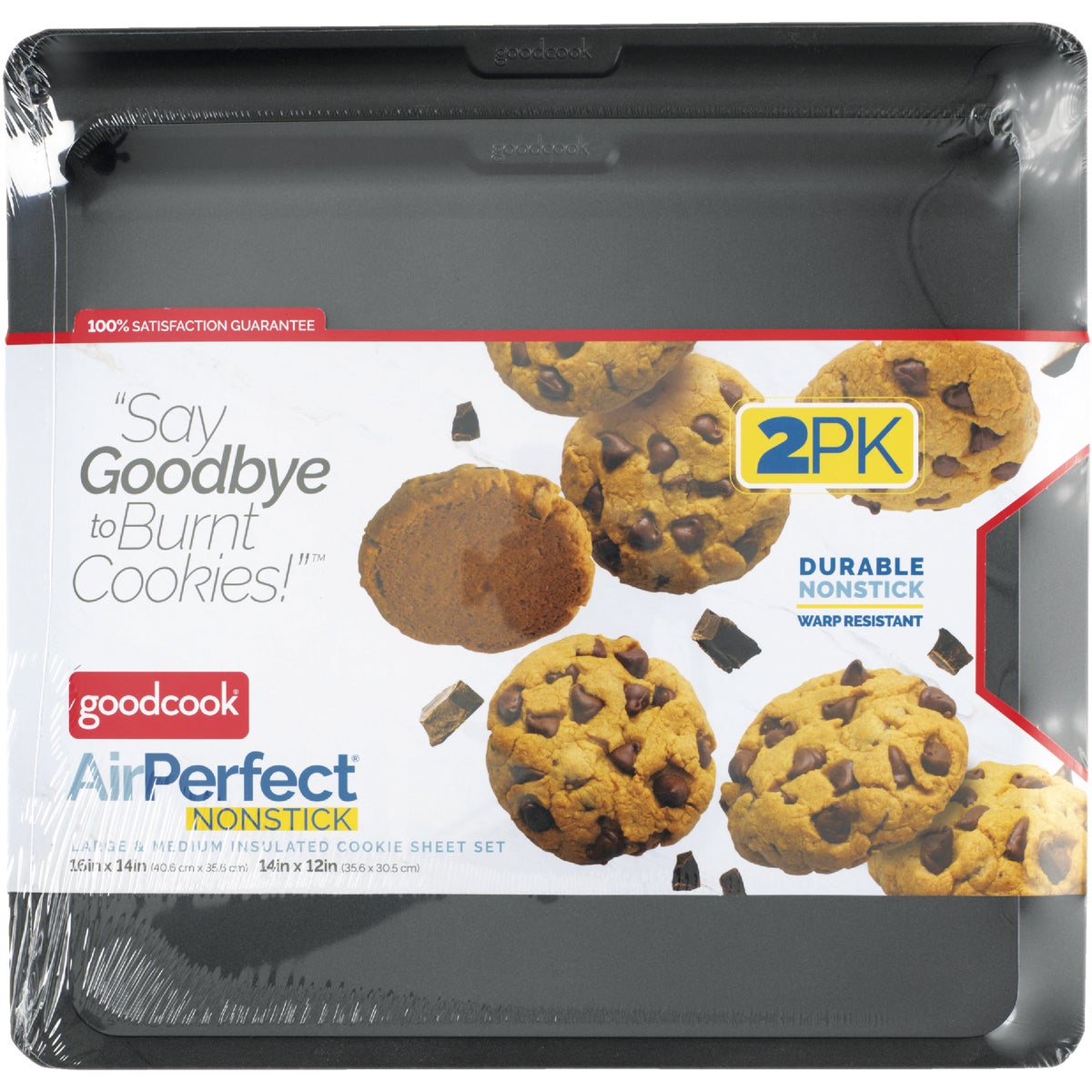 Good Cook AirPerfect 14 x 12 & 16 x 14 Non-Stick Cookie Sheet (2-Pack)