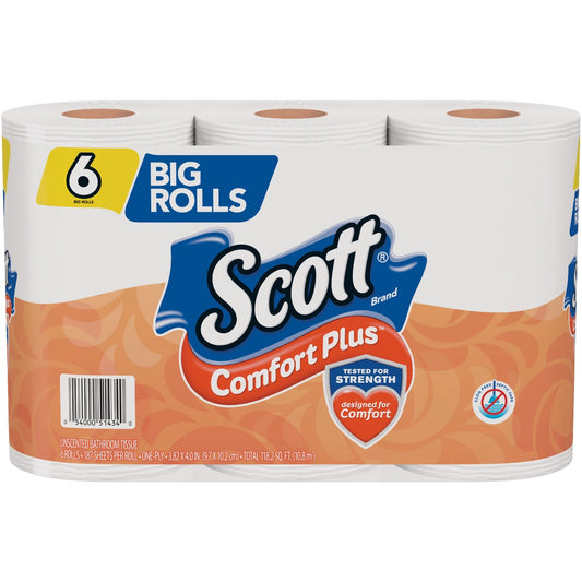 Scott Comfort Plus Toilet Paper (6 Big Rolls)