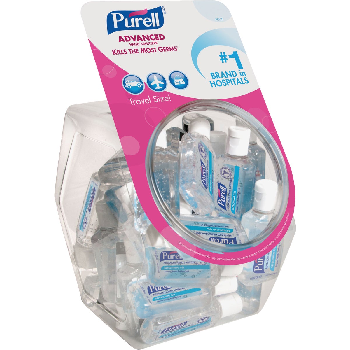 Purell 1 Oz. Green Gel Advanced Hand Sanitizer Impulse Display