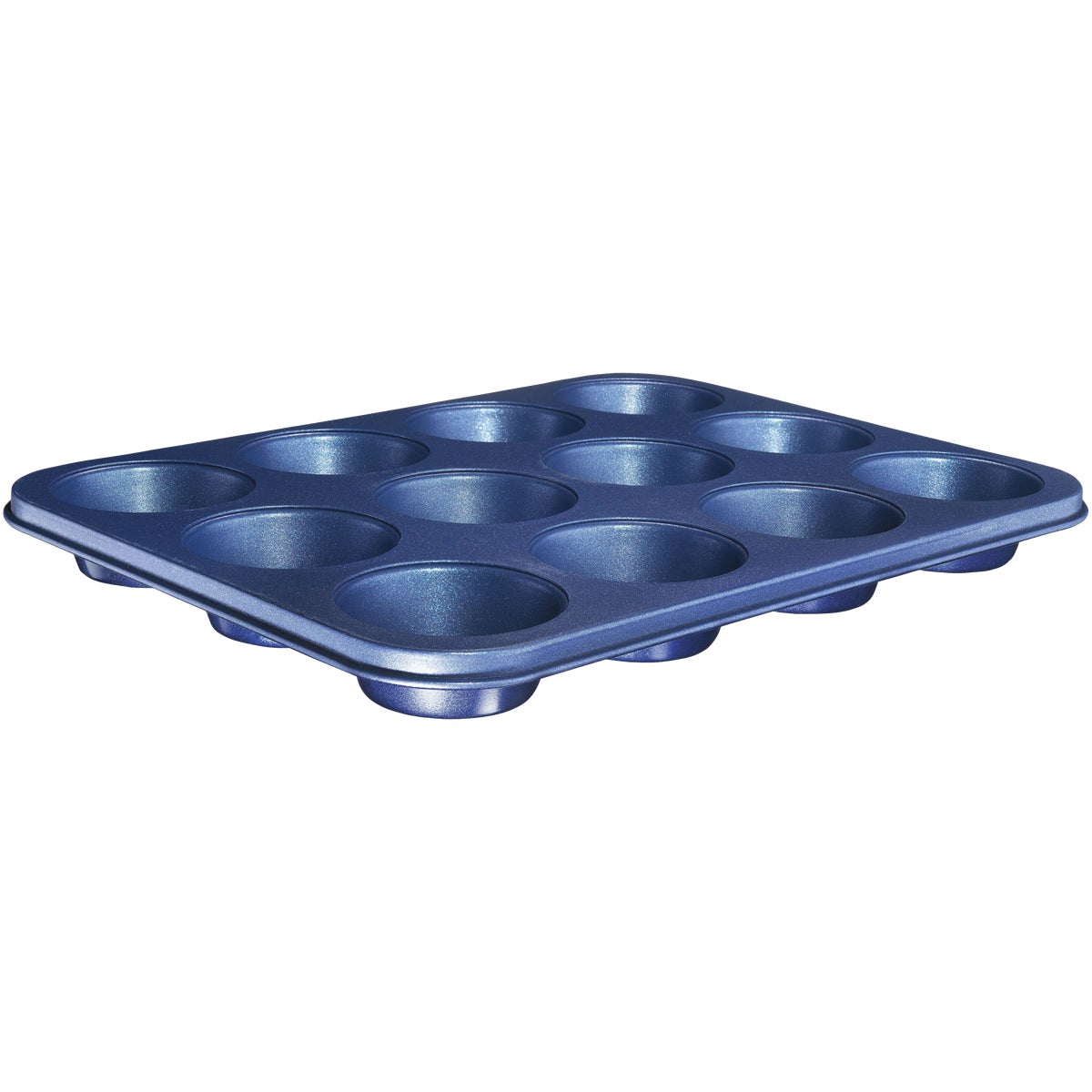 GraniteStone Diamond Blue 12-Cup Non-Stick Muffin Pan