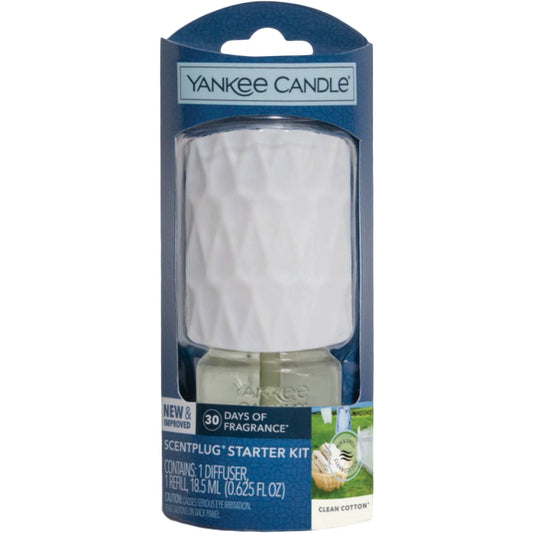 Yankee Candle ScentPlug Clean Cotton Air Freshener Starter Kit