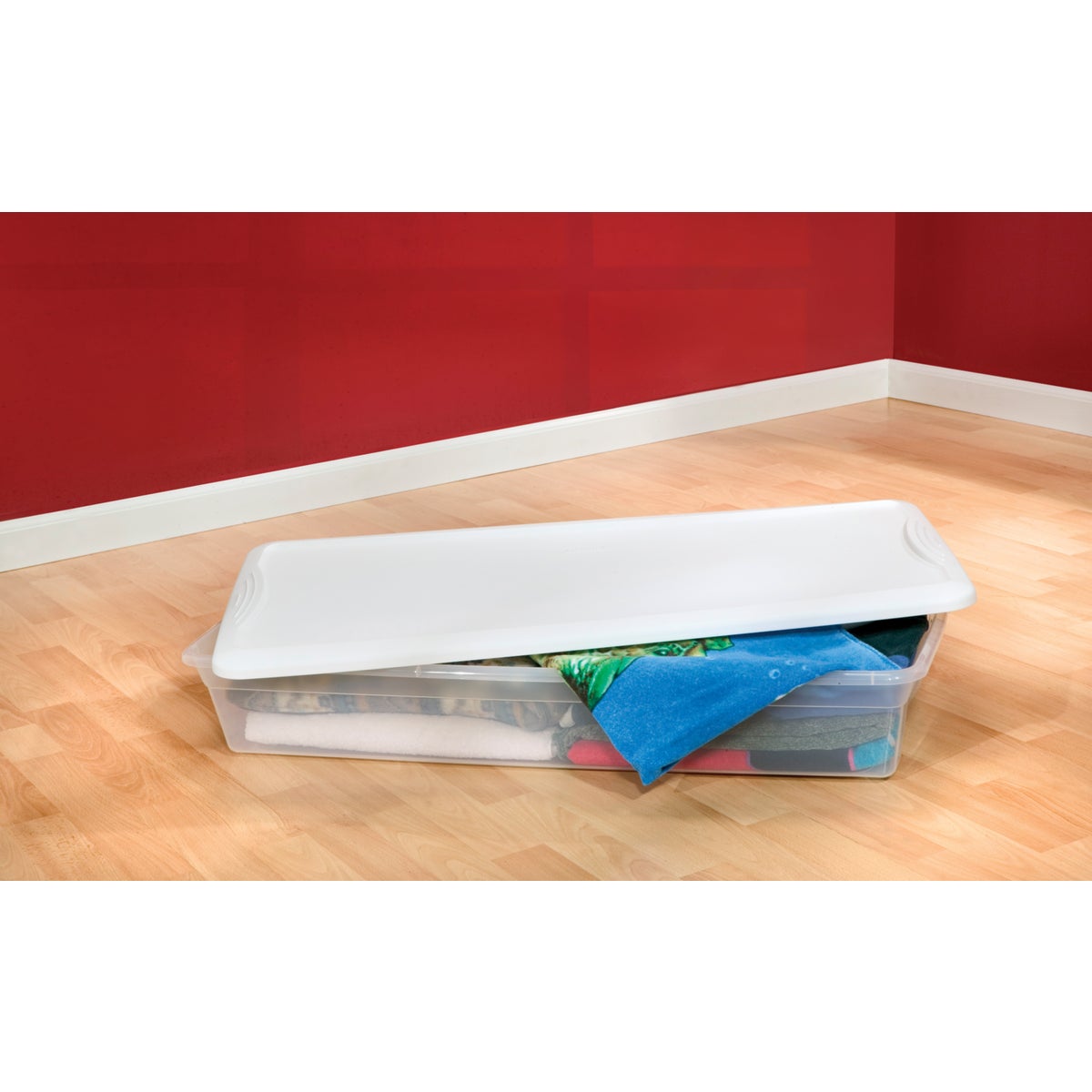 Sterilite Clear Storage 41 Qt. Underbed Box