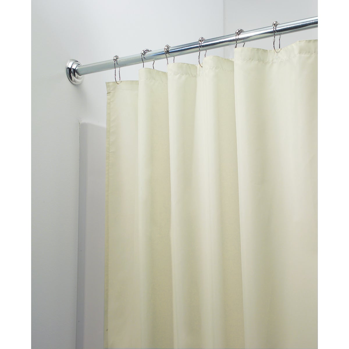 InterDesign 72 In. x 72 In. Sand Polyester Shower Curtain Liner