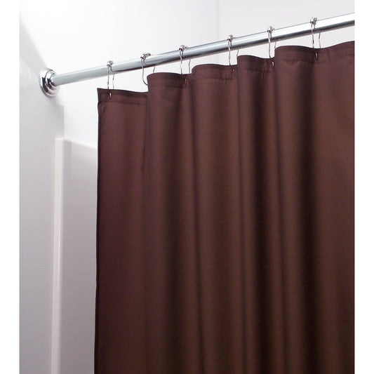 InterDesign 72 In. x 72 In. Chocolate Polyester Shower Curtain Liner