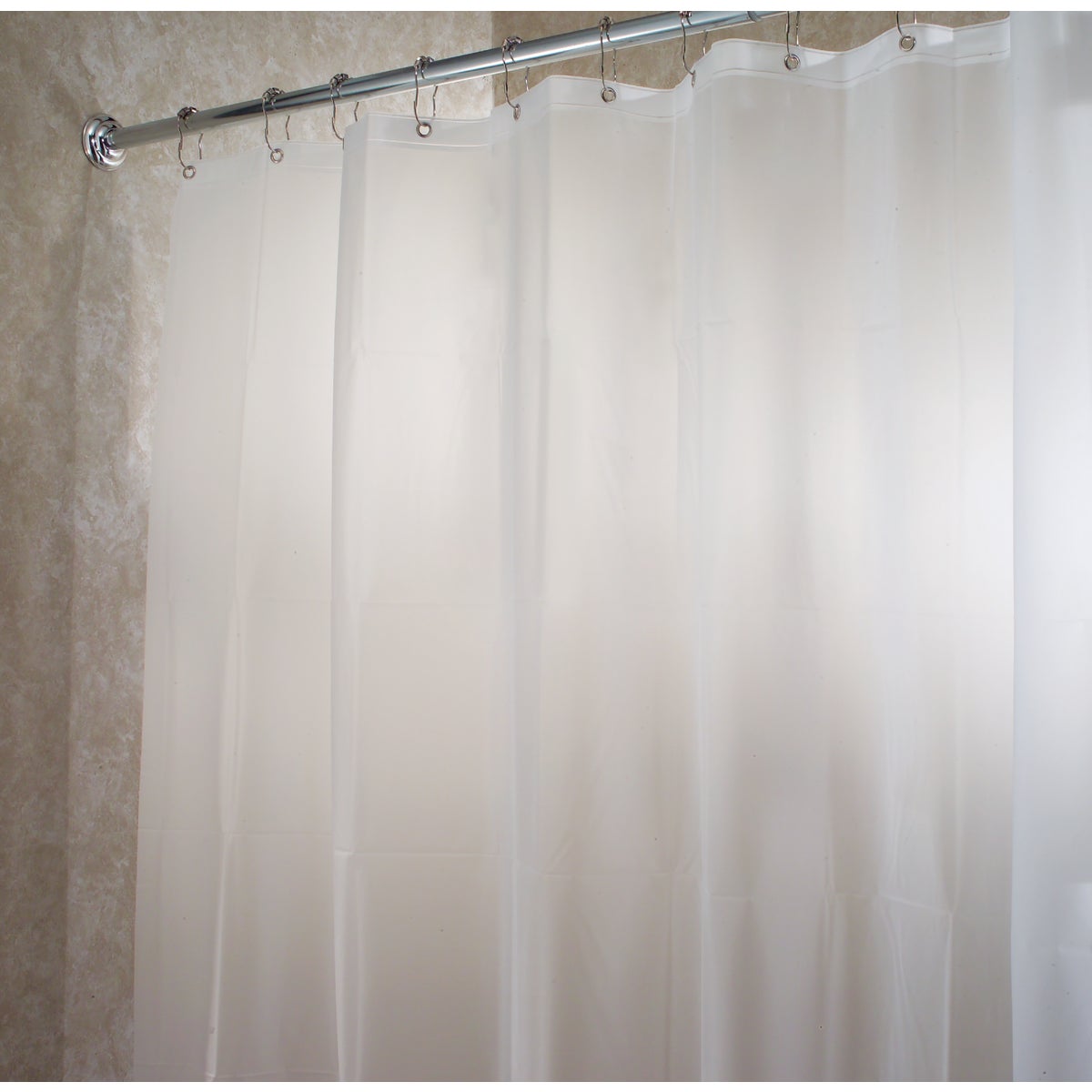 InterDesign 72 In. x 72 In. Frost EVA Shower Curtain Liner