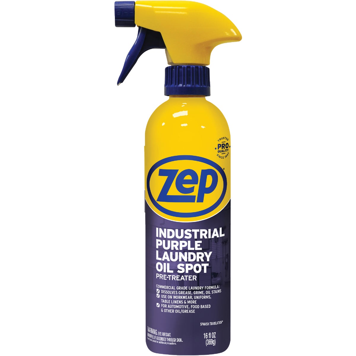 Zep 16 Oz. Industrial Purple Laundry Oil Stain Pre-Treat Stain Remover