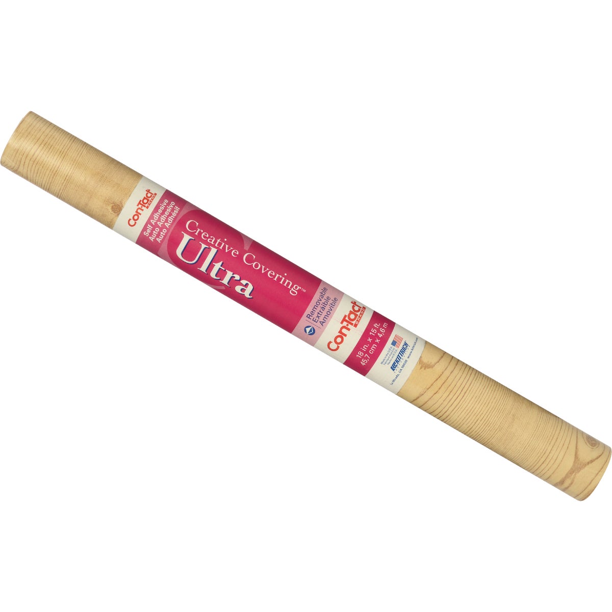 Con-Tact Creative Covering 18 In. x 15 Ft. Light Pine Self-Adhesive Shelf Liner