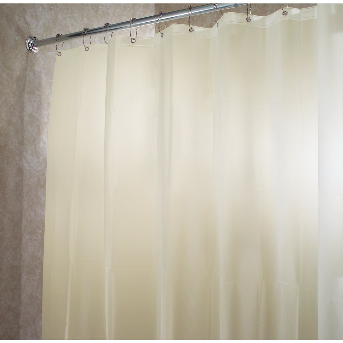 InterDesign 72 In. x 72 In. Sand EVA Shower Curtain Liner