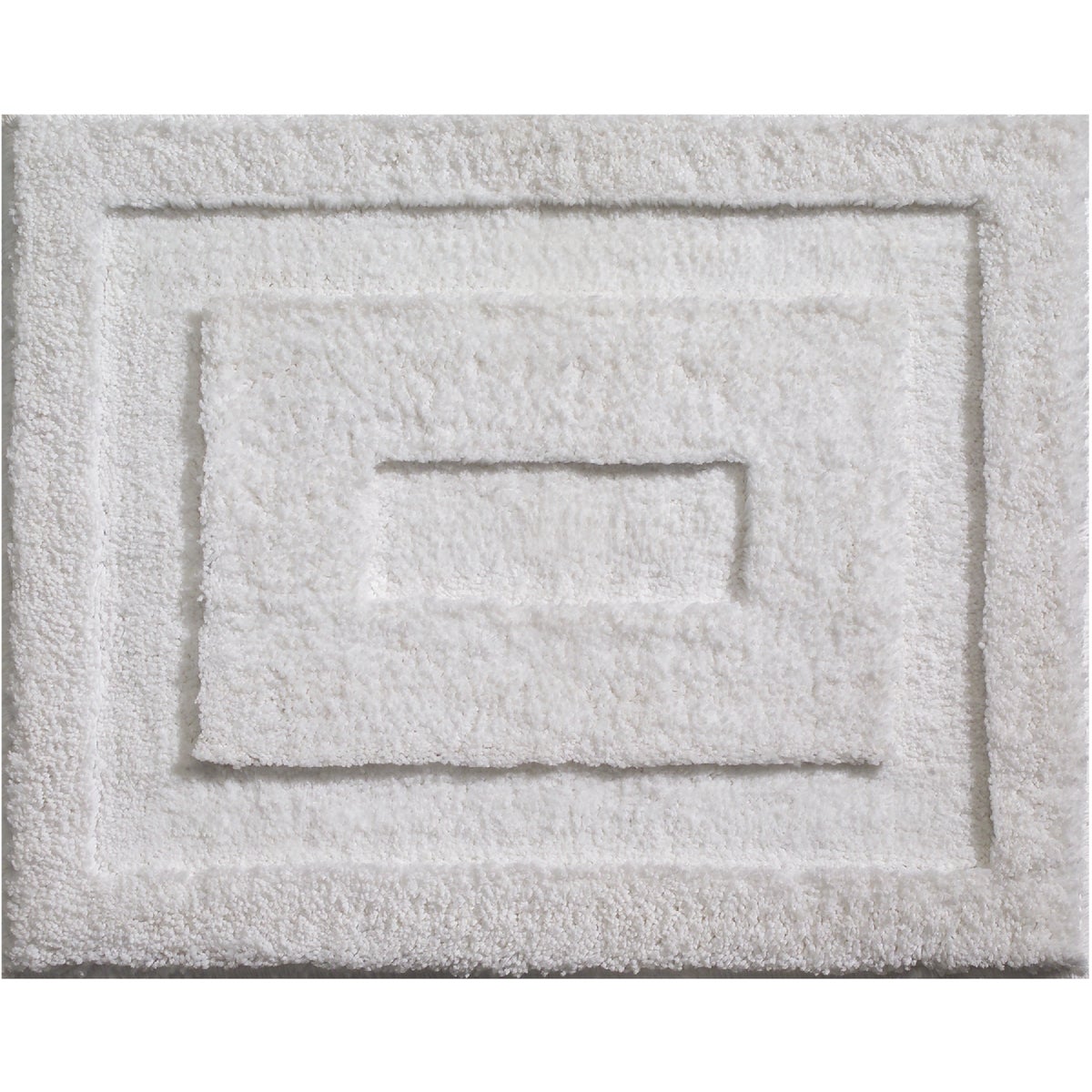 InterDesign Classico 1 Ft. 5 In. x 1 Ft. 9 In. Bath Rug, White