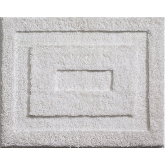 InterDesign Classico 1 Ft. 5 In. x 1 Ft. 9 In. Bath Rug, White