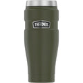 Thermos Stainless King 16 Oz. Army Green Stainless Steel Travel Tumbler