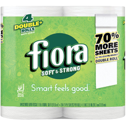 Fiora Soft & Strong Toilet Paper (4 Double Rolls)