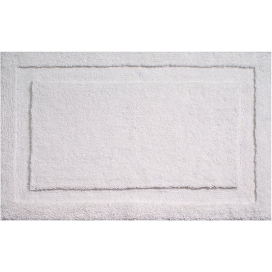 InterDesign Classico 1 Ft. 9 In. x 2 Ft. 10 In. Bath Rug, White