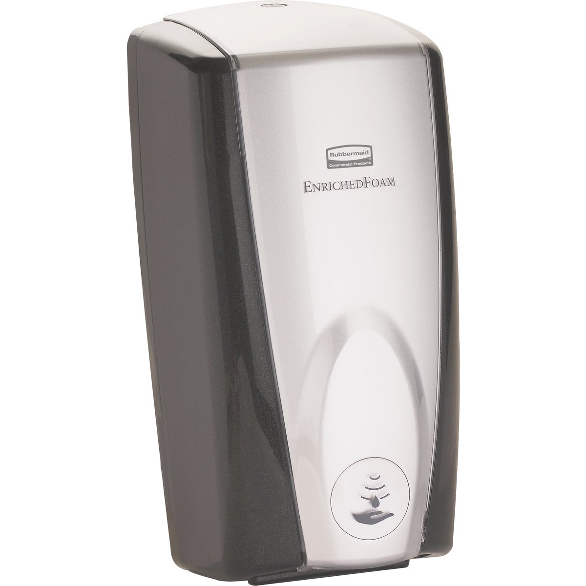 Rubbermaid Autofoam Wall Mount Black Chrome Hand Sanitizer Dispenser