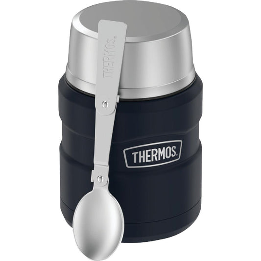 Thermos Stainless King 16 Oz. Matte Blue Stainless Steel Thermal Food Jar