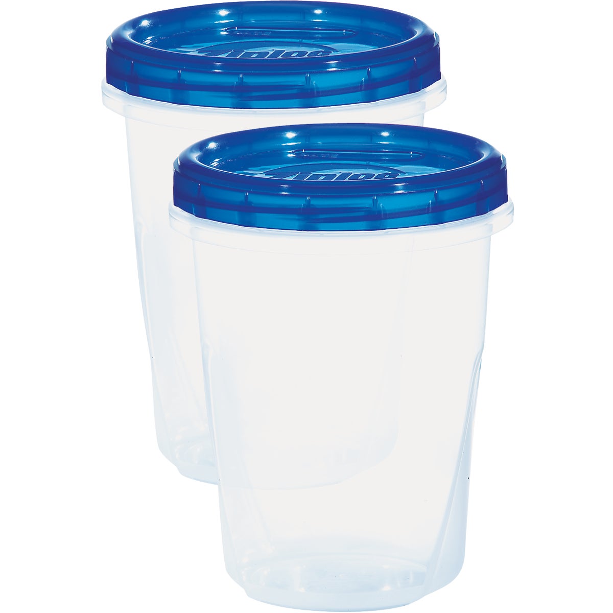 Ziploc Twist 'n Loc 1 Qt. Clear Round Food Storage Container with Lids (2-Pack)