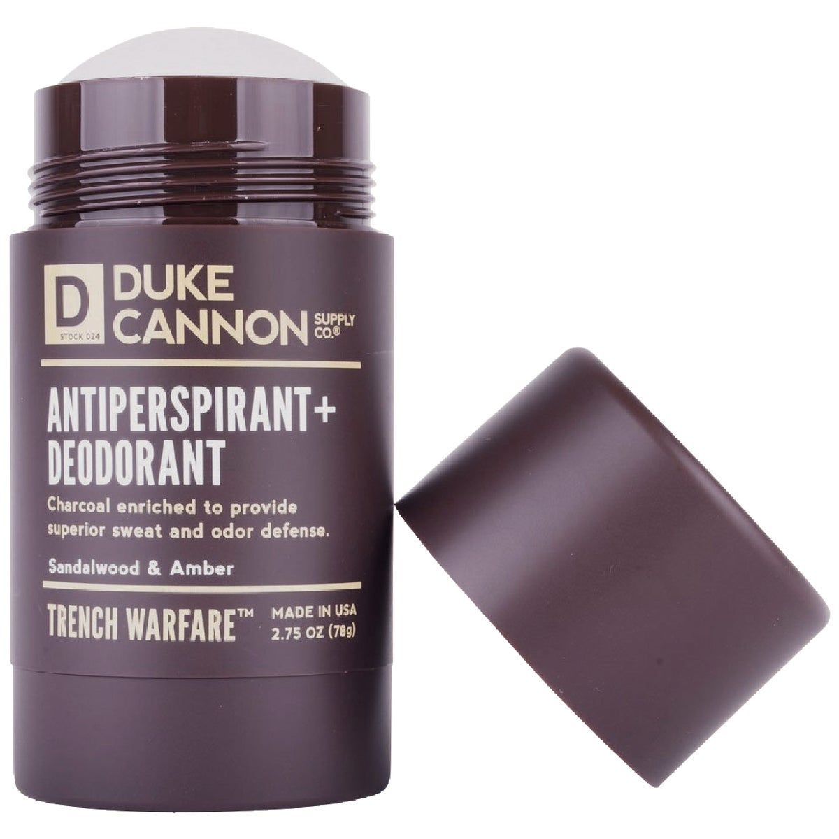 Duke Cannon Trench Warfare Antiperspirant Sandalwood & Amber Deodorant