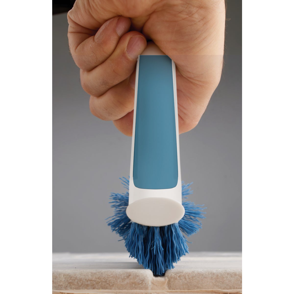 Unger 2-In-1 Grout & Corner Scrubber Brush