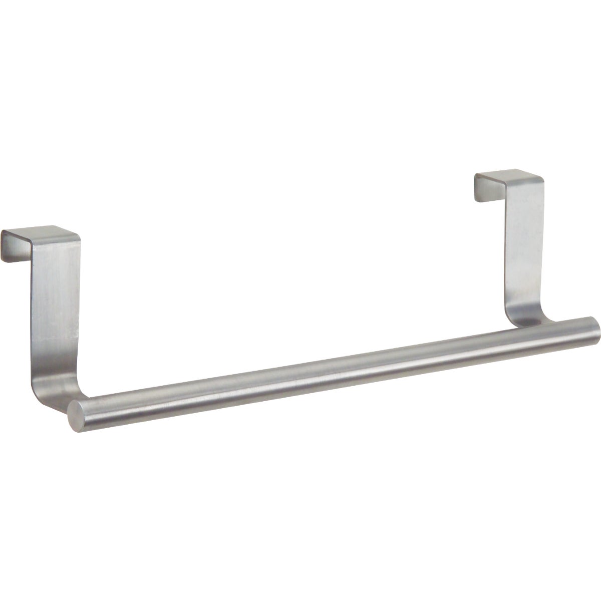 InterDesign Zia 9-1/4 in. Brushed Stainless Steel Over The Cabinet Towel Bar