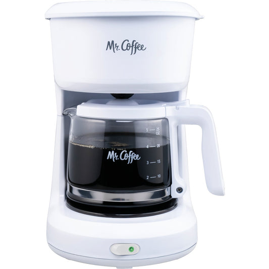 Mr. Coffee 5-Cup White Switch Coffee Maker