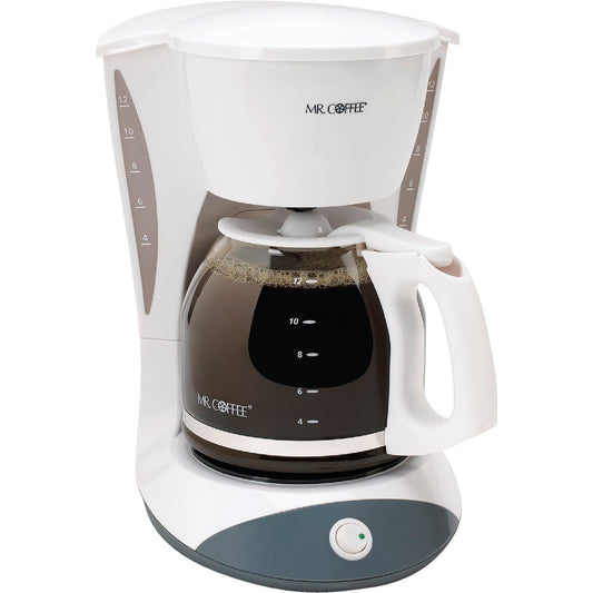 Mr Coffee 12 Cup White Coffee Maker