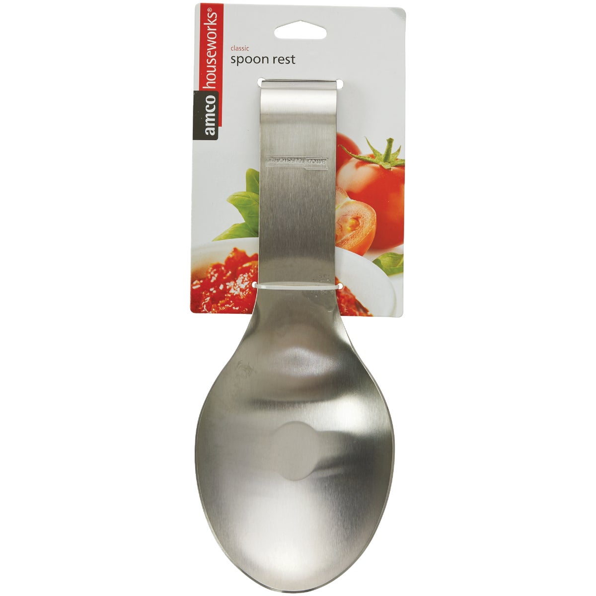 Amco Brushed Stainless Steel Spoon Rest