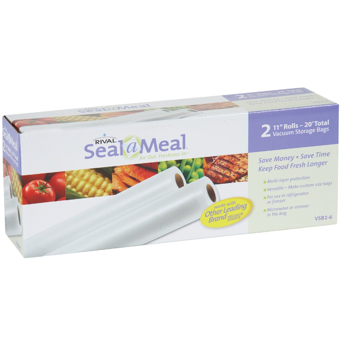 Seal-A-Meal 11 In. x 10 Ft. Vacuum Sealer Bag Roll (2 Count)