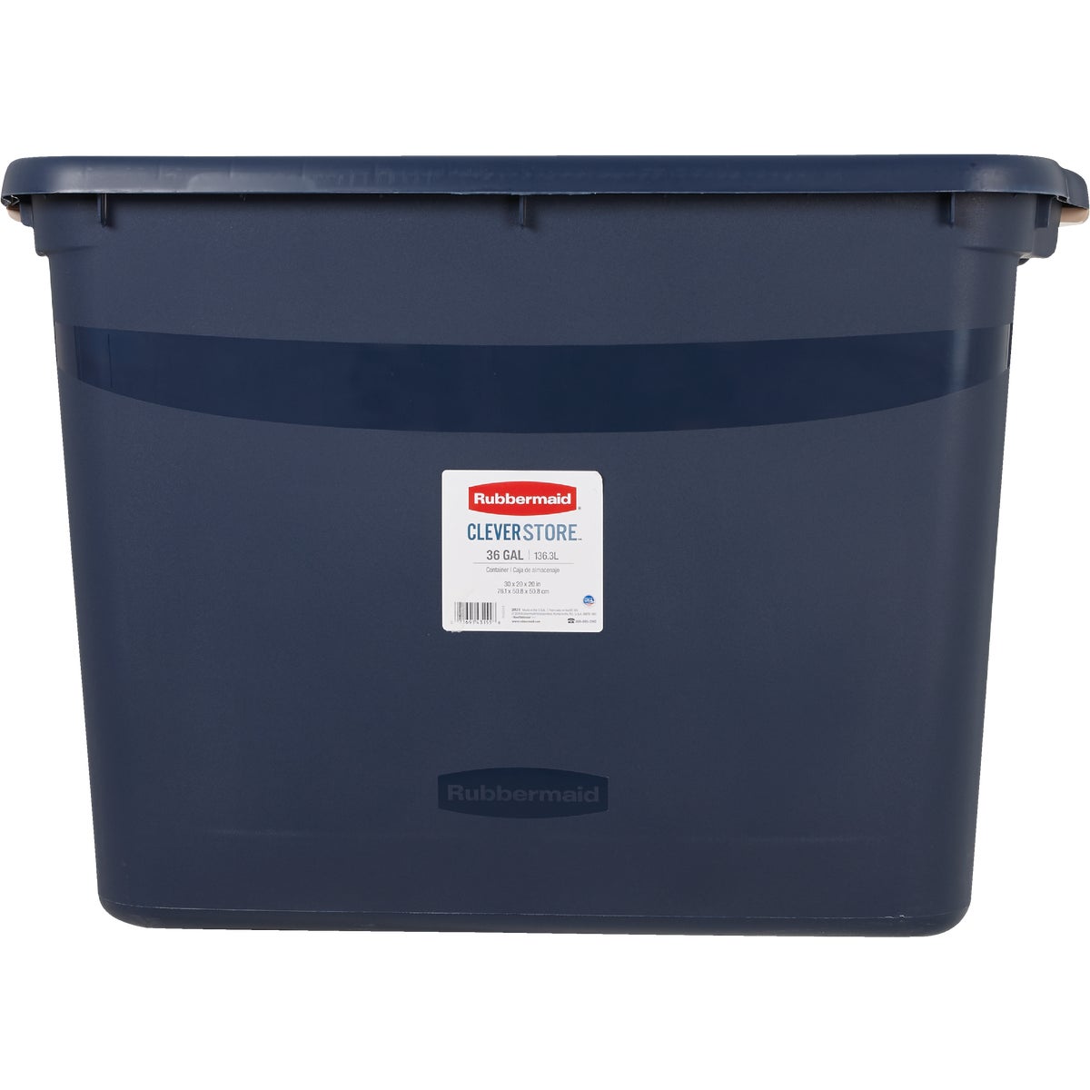 Rubbermaid Clever Store 36 Gal. Blue Tote