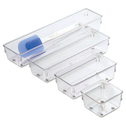 Interdesign Linus 3 In. x 12 In. x 2 In. Clear Drawer Organizer
