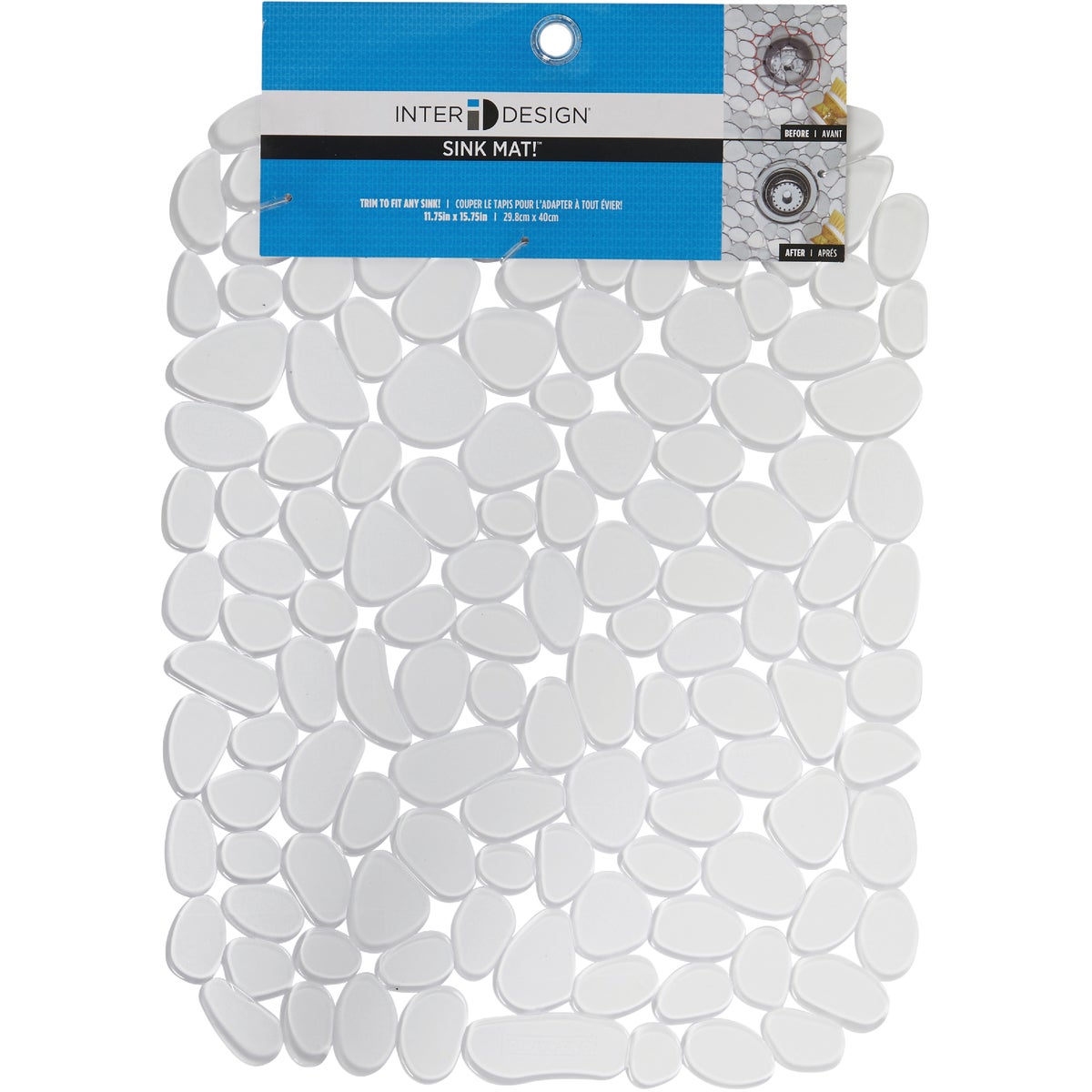 InterDesign Pebblz 12 In. x 15.5 In. Clear Sink Mat