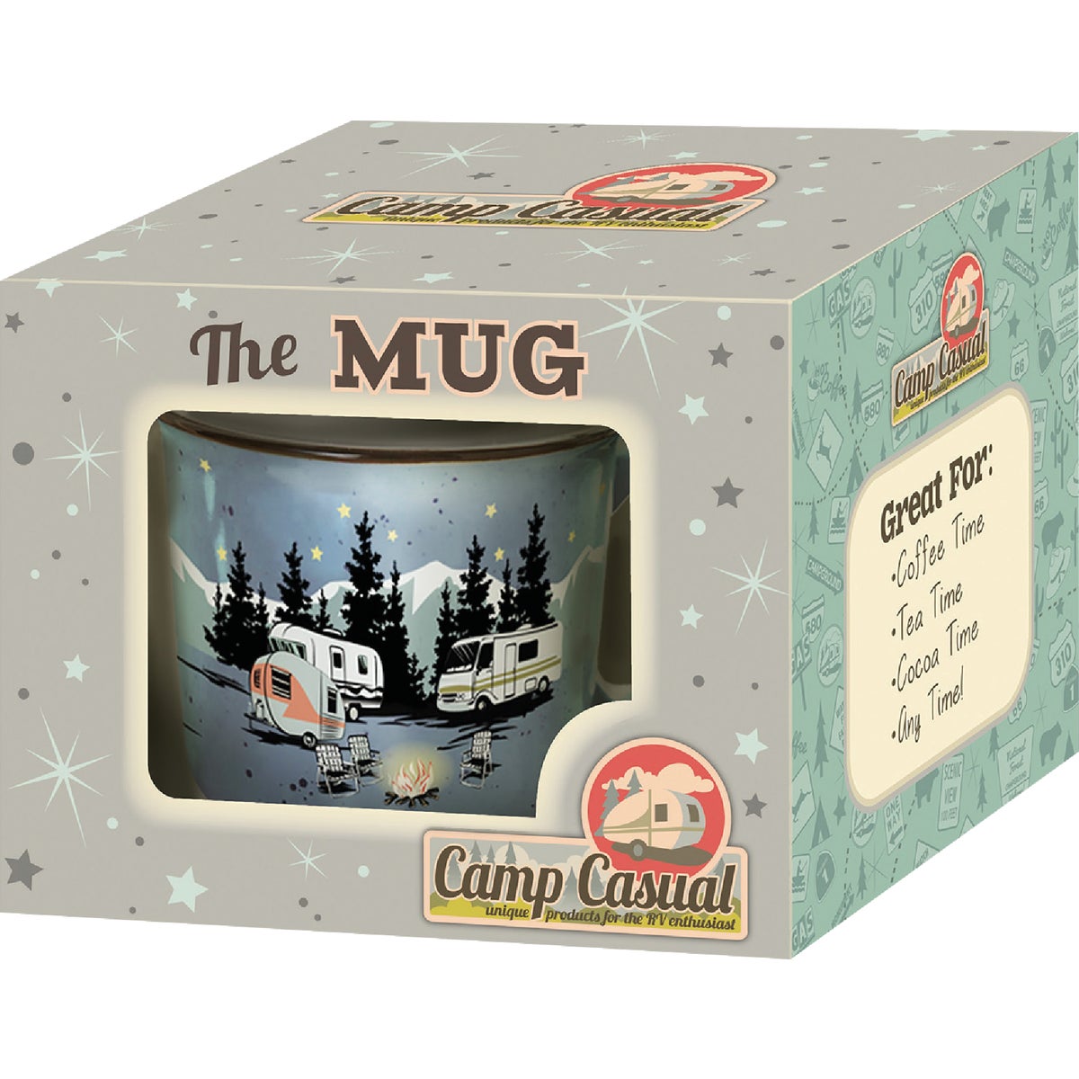 Camp Casual 15 Oz. Starry Night Ceramic Coffee Mug