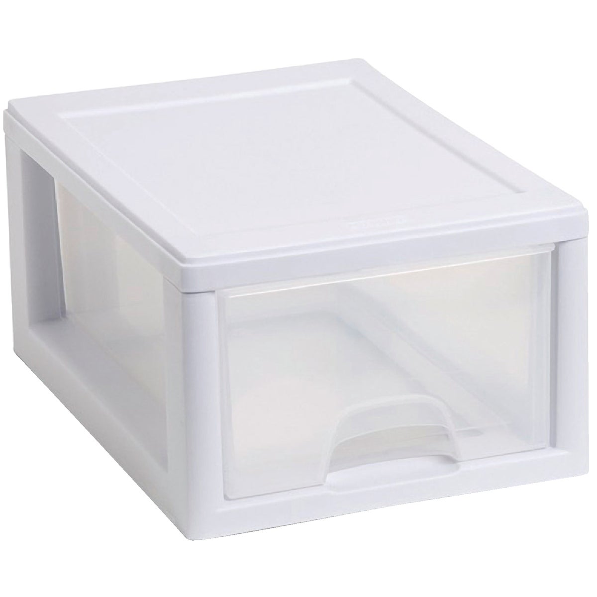 Sterilite 8 In. x 6 In. x 12 In. 6 Quart White Stackable Storage Drawer