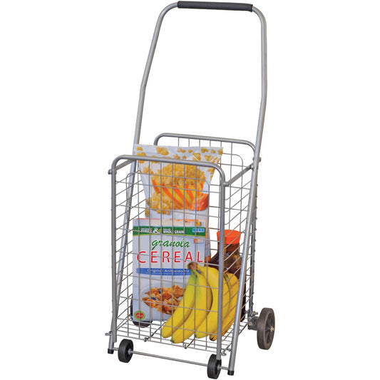 Helping Hand Pop 'N Shop 4-Wheel Silver Utility Cart