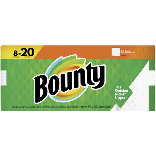 Bounty Full Sheet Paper Towel (8 Double Plus Rolls)