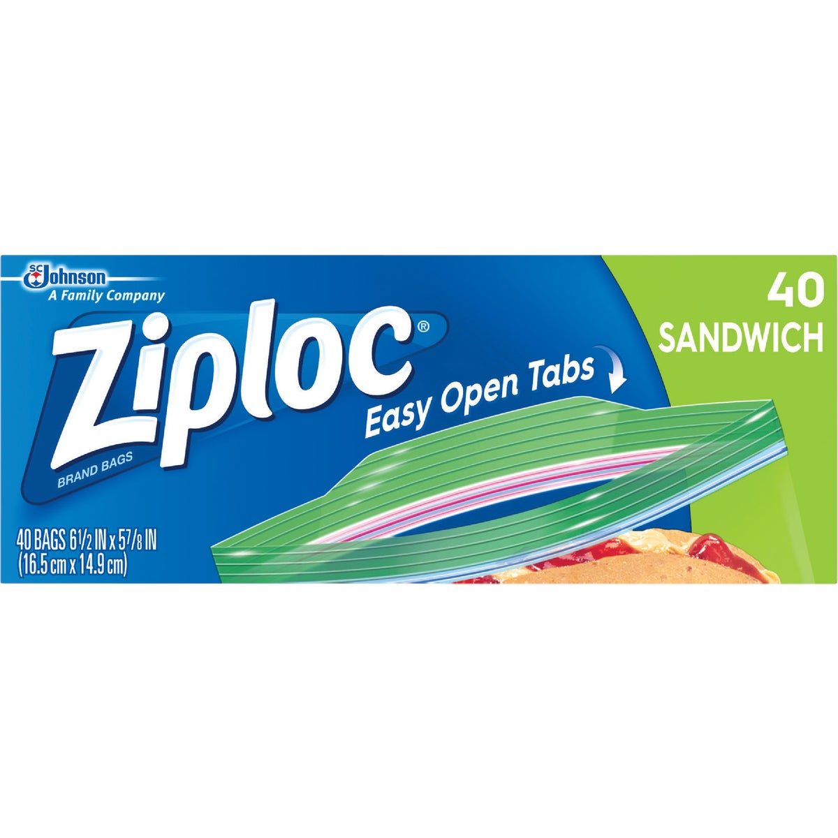 Ziploc Sandwich Food Storage Bag (40-Count)