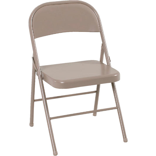 COSCO All Steel Folding Chair, Beige