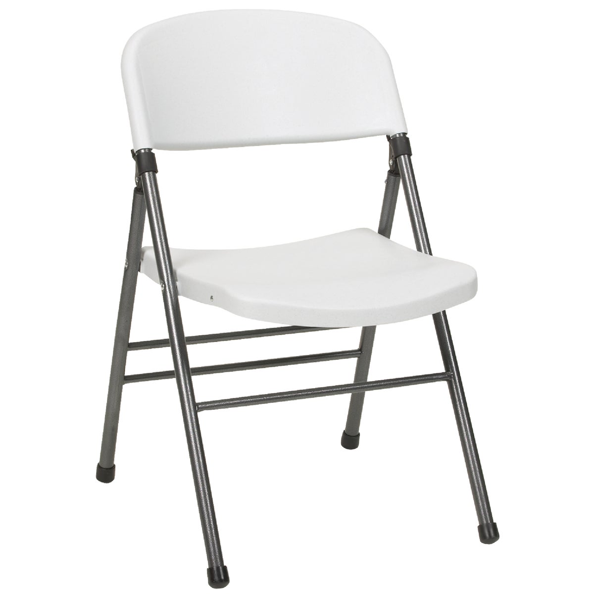 COSCO Endura White Resin Folding Chair