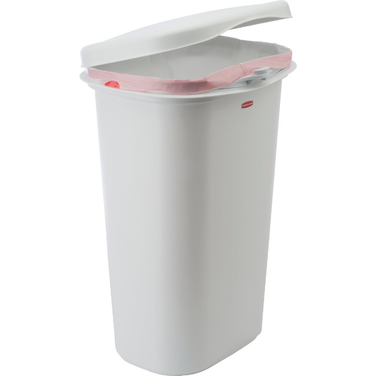 Rubbermaid 52 Qt. White Wastebasket with Lid